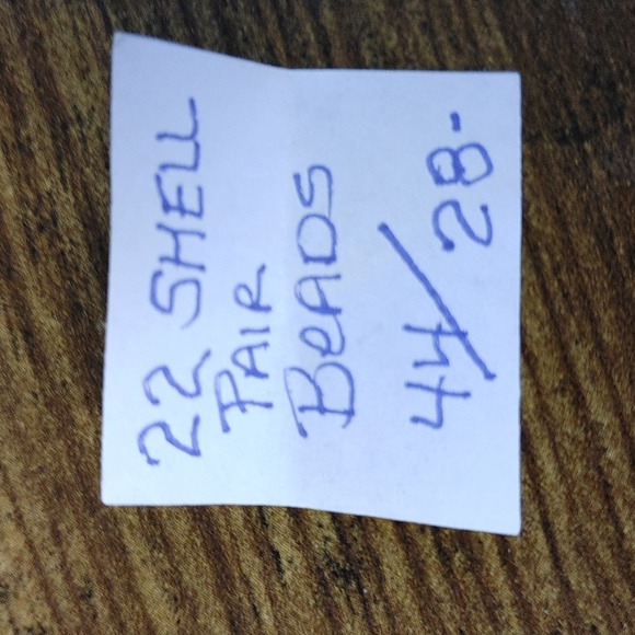 Authentic Shell beads 22 pair/48 beads - Picture 2 of 3